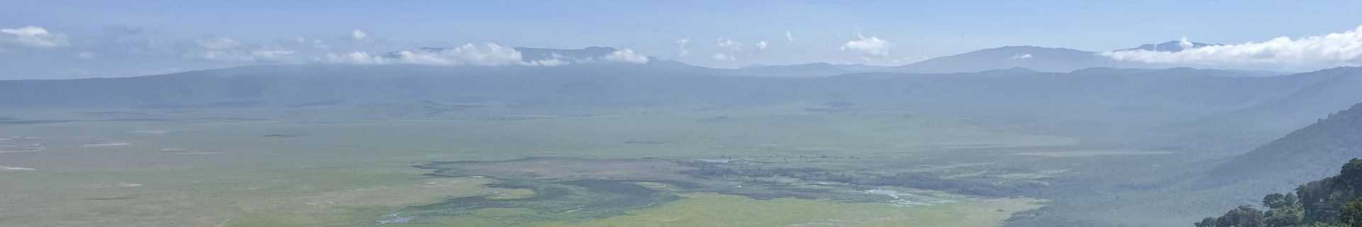 Ausblick vom Rand der Ngorongoro Caldera (Krater)
